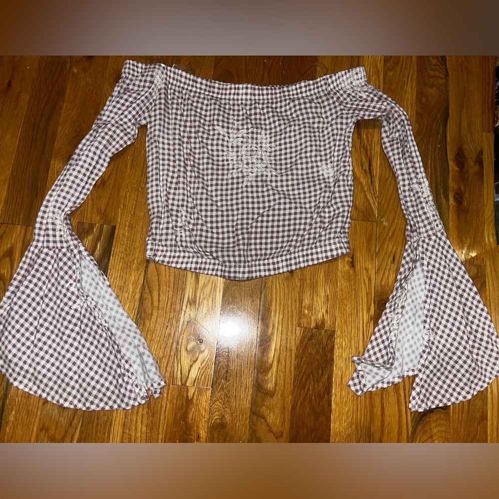 GINGAM CROP TOP